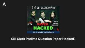 SBI Clerk Prelims Question Paper Hacked?