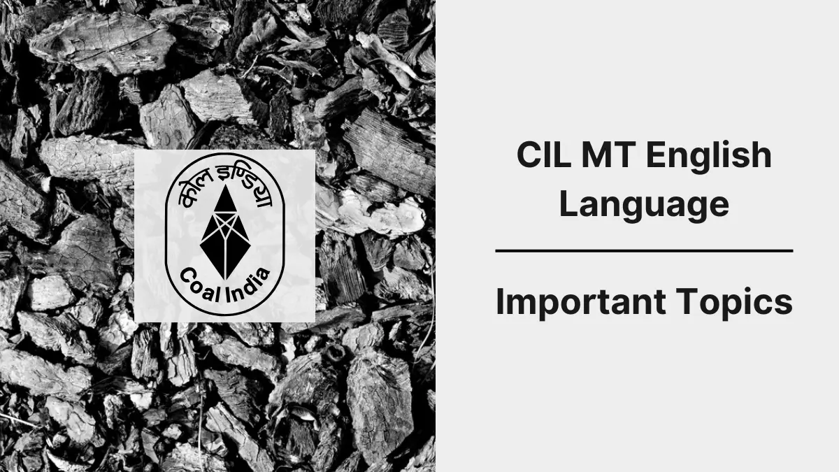 Important Topics for CIL MT English Language